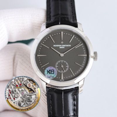 Vacheron Constantin Traditionnelle 4400as Movement Men 316L Steel Waterproof 30m Black Face Watch